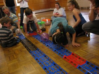 Hamtrak race at the gerbil show