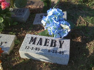 Maeby's burial place